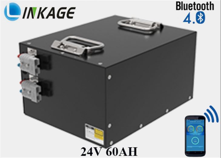 ब्लूटूथ संचार के साथ AGV बैटरी 24V 60AH